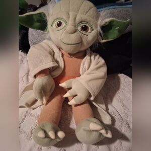 Plush Yoda Toy with Green Ears